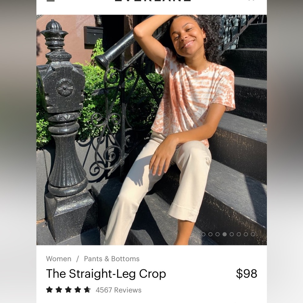 The Straight-leg crop pant